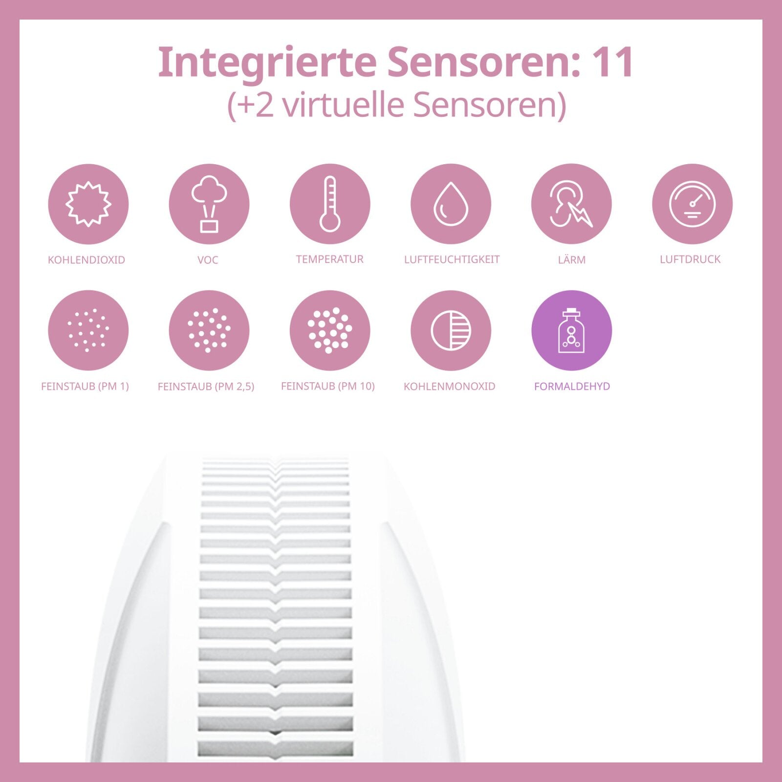 air-Q basic "formaldehyd special" | Luftanalysator (11 Sensoren)