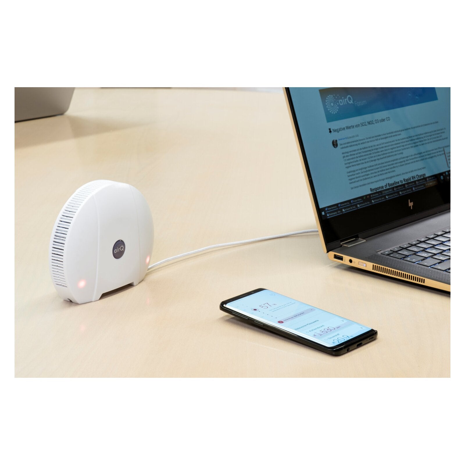 air-Q science (14 Sensoren + Science Option + optional. Zusatzsensor)