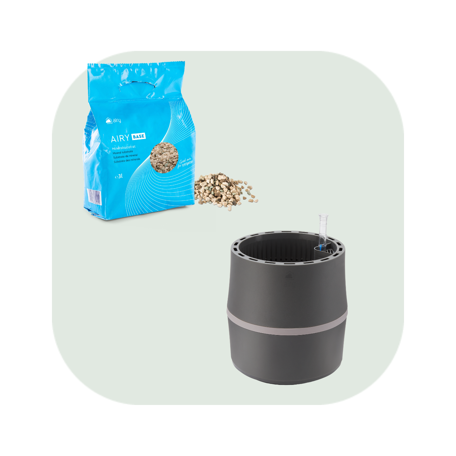 AIRY S incl. substraat (antracietgrijs)