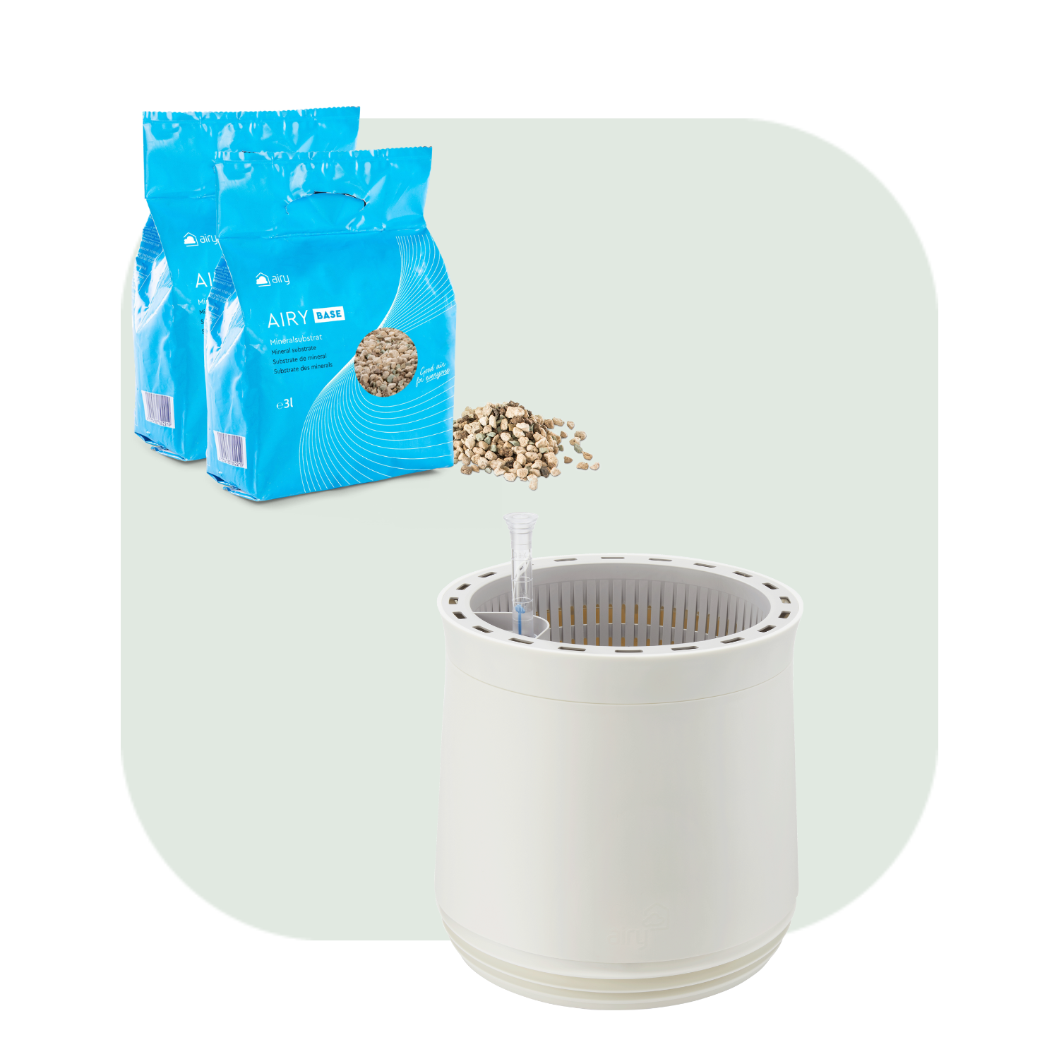 AIRY M including substrate (white)