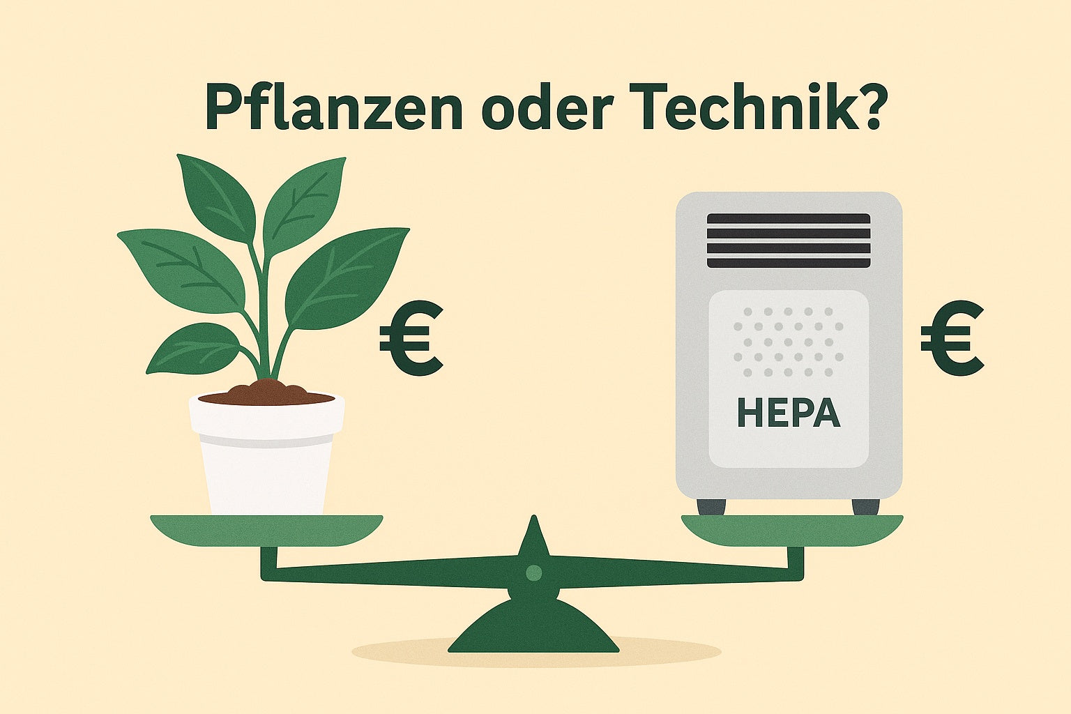 Pflanzen oder Technik? Der Kostenvergleich