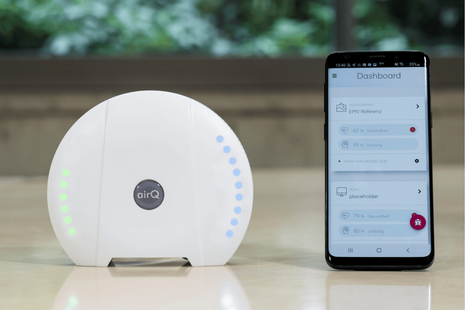Raumluftqualität messen. AIRY & air-Q, das perfekte Duo für gesunde Luft