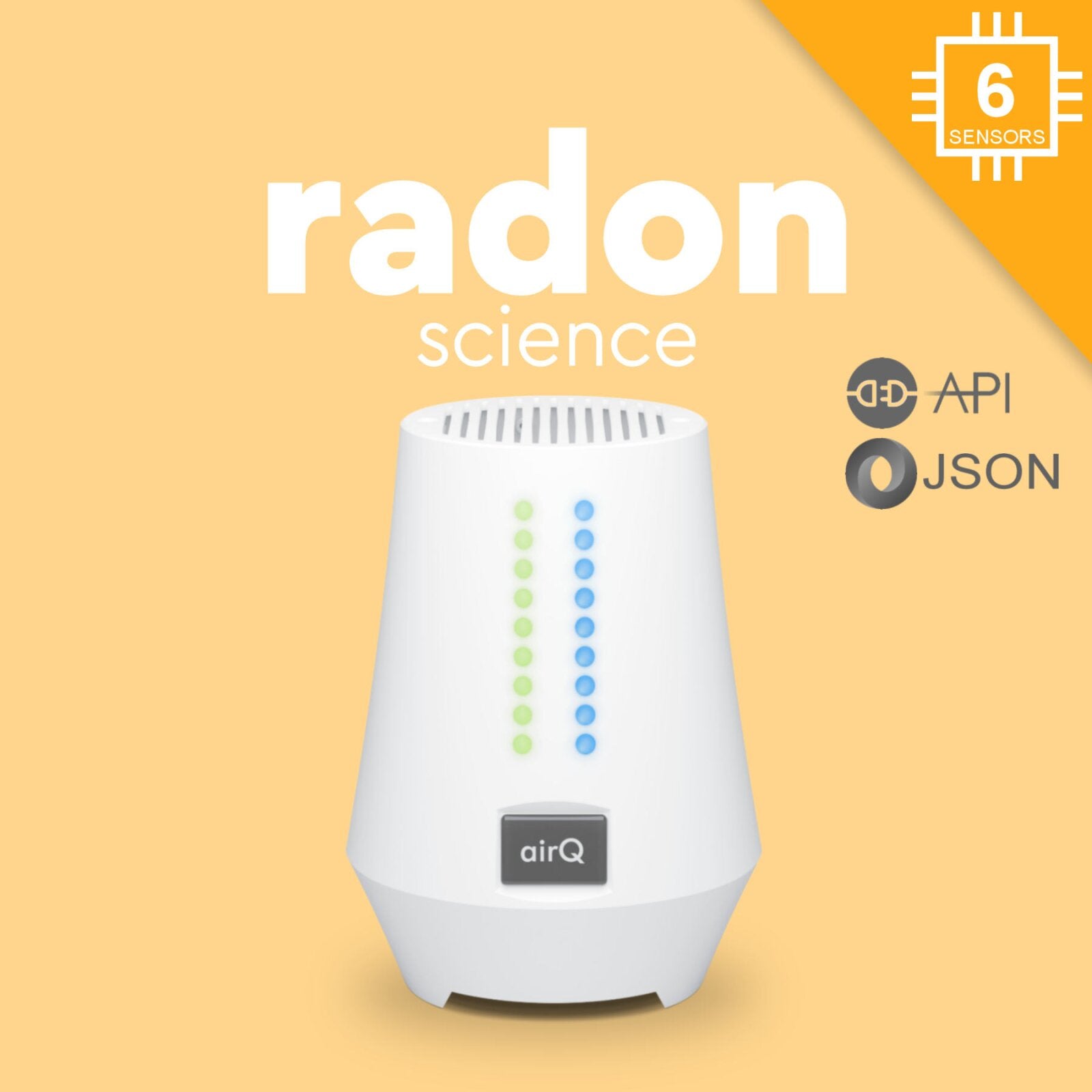 air-Q radon science - air analyzer (5 sensors + science option + additional CO2 sensor)