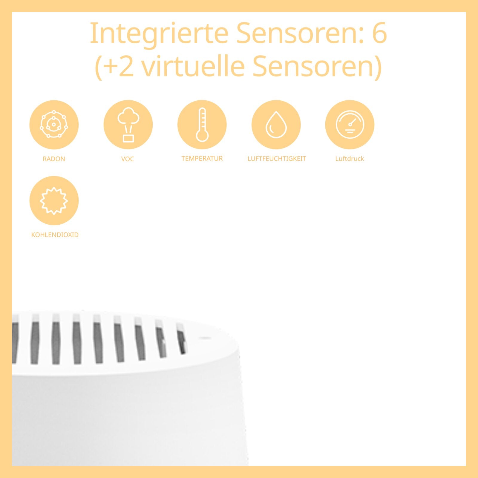 air-Q radon science - air analyzer (5 sensors + science option + additional CO2 sensor)